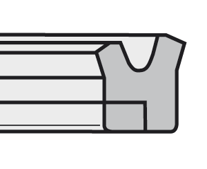 1H1-C Lippenring mit Stützring